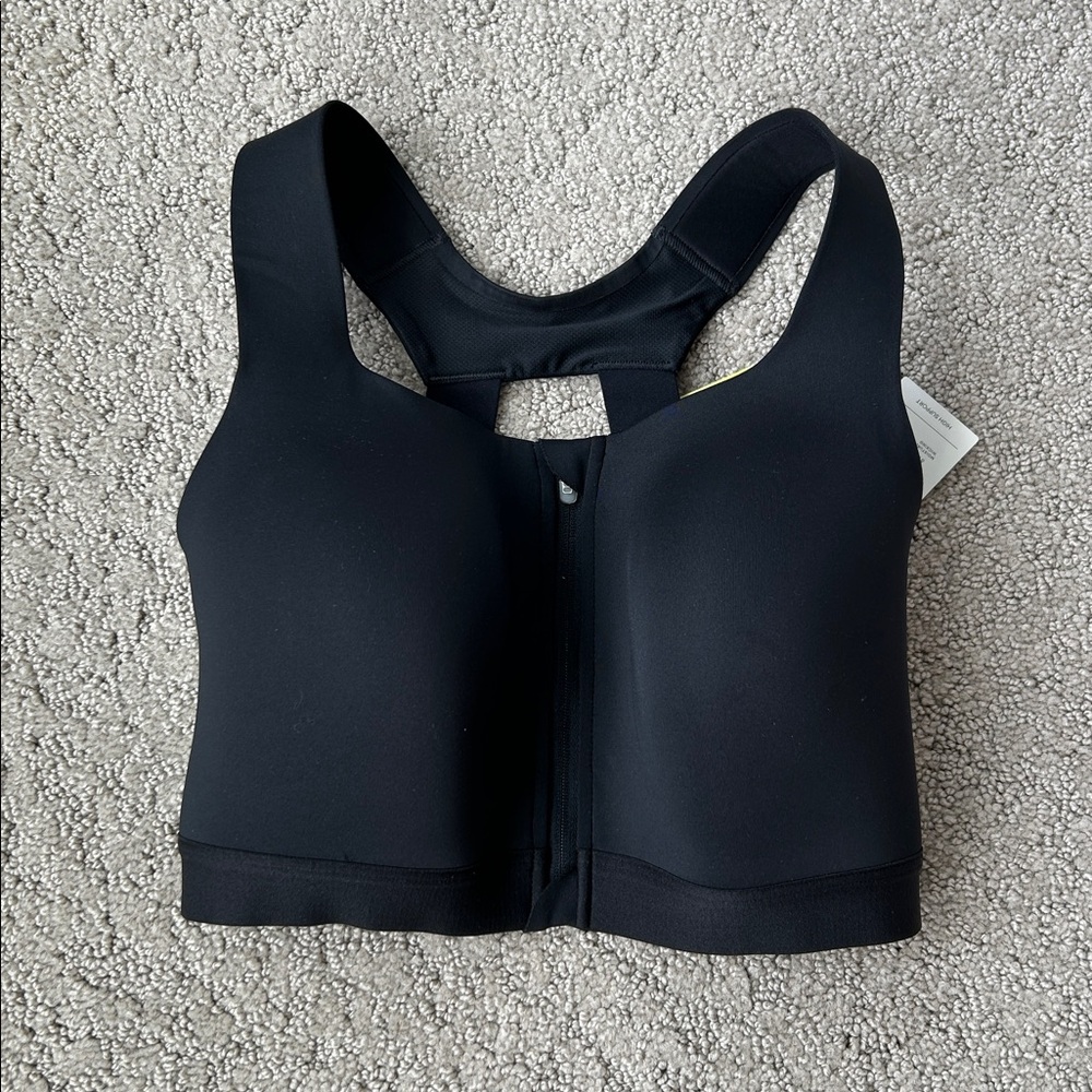All in Motion Sculpt High Support Zip-Front Sports Bra in Black Size 36DD NEW - Picture 6 of 13